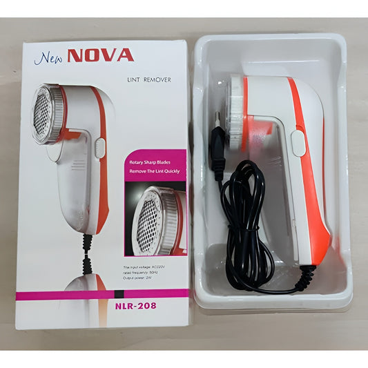 NOVA NLR 208 Rechargeable Fabric Lint Remover with High-Speed Blades