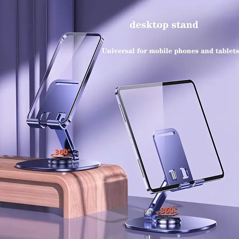 Mobile Holder with 360° Rotatable Stand and Steel Plate