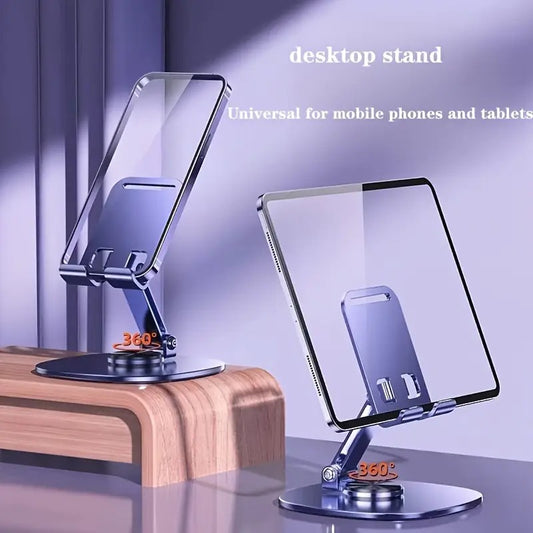 Mobile Holder with 360° Rotatable Stand and Steel Plate