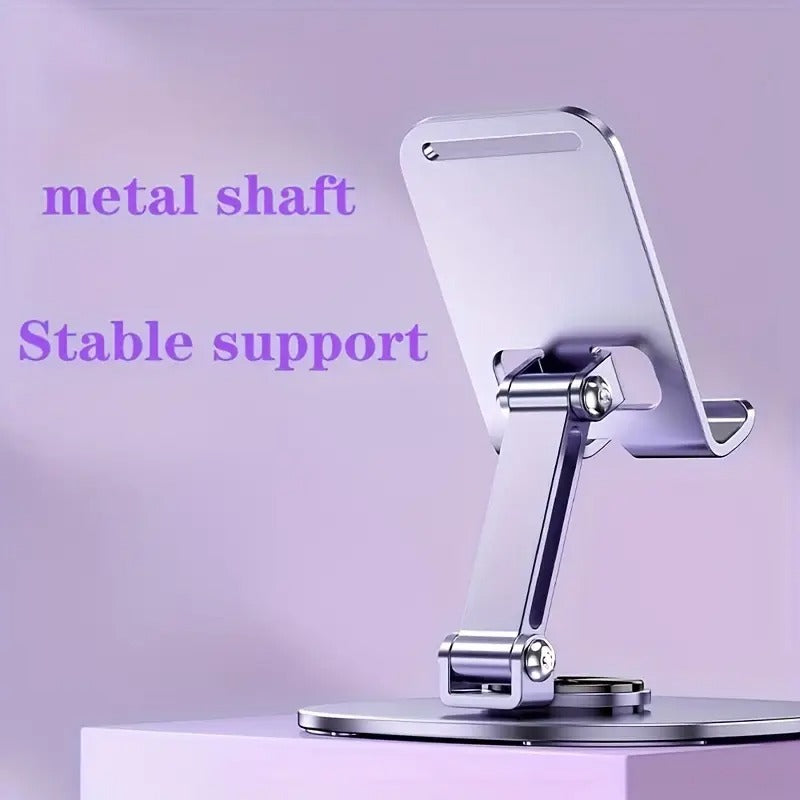 Mobile Holder with 360° Rotatable Stand and Steel Plate