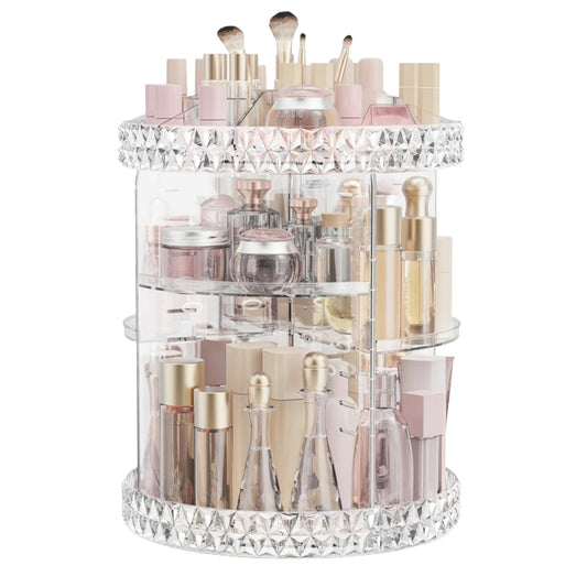360° Rotating Acrylic Makeup Organizer