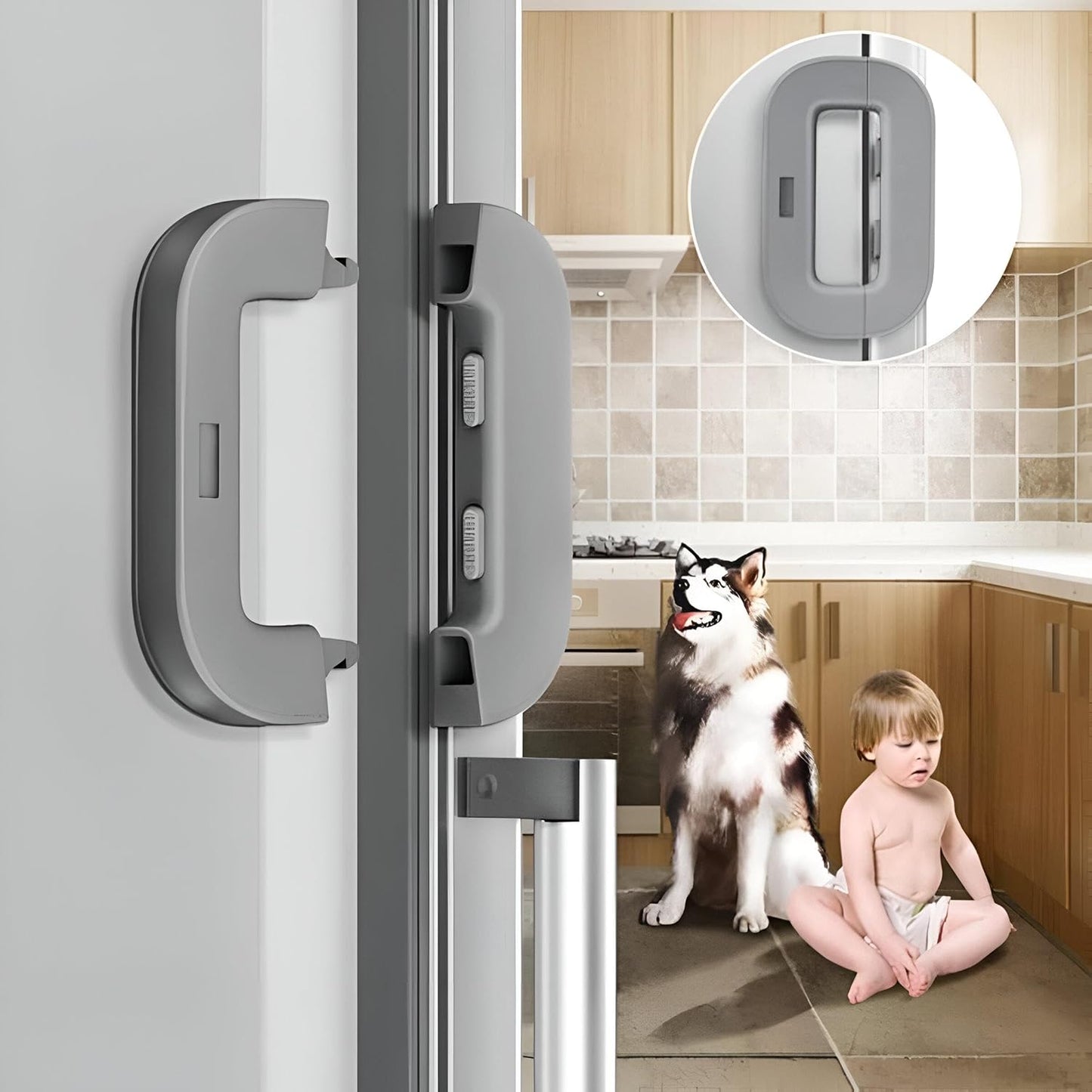 Child Safety Refrigerator Door Lock