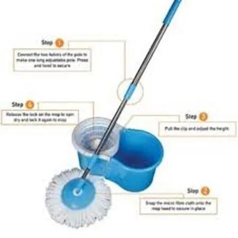360° Spin Mop with Bucket for Easy Cleaning
