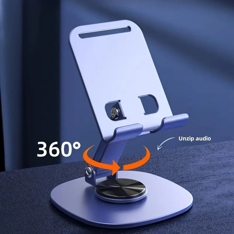 Mobile Holder with 360° Rotatable Stand and Steel Plate