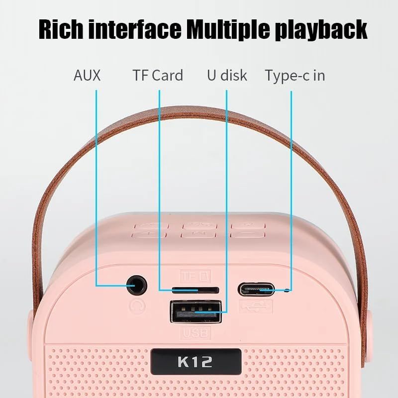 K12 Wireless Bluetooth Karaoke Speaker with Mic