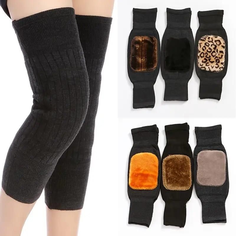 1 Pair Warm Knee Protectors for Men & Women